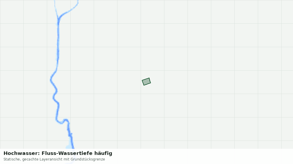 Statische Kartenansicht: Hochwasser: Fluss-Wassertiefe häufig