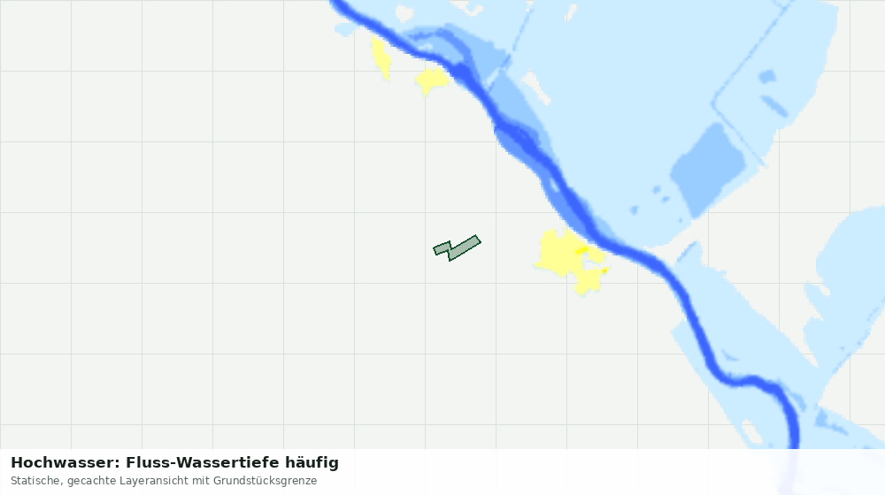 Statische Kartenansicht: Hochwasser: Fluss-Wassertiefe häufig
