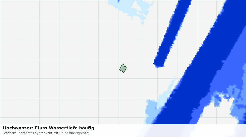 Statische Kartenansicht: Hochwasser: Fluss-Wassertiefe häufig