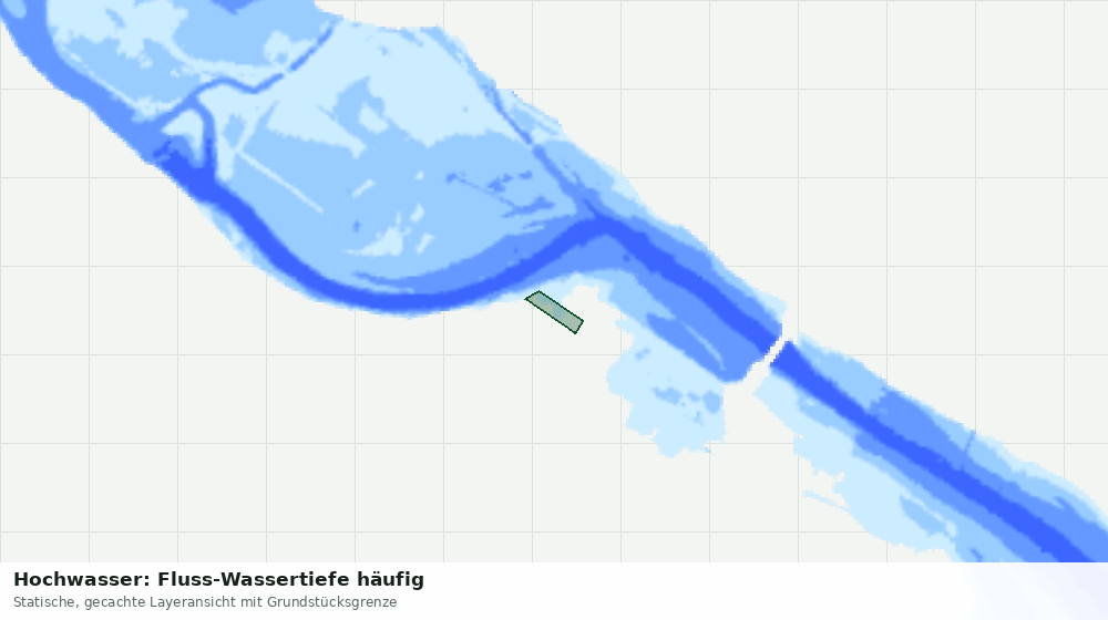 Statische Kartenansicht: Hochwasser: Fluss-Wassertiefe häufig