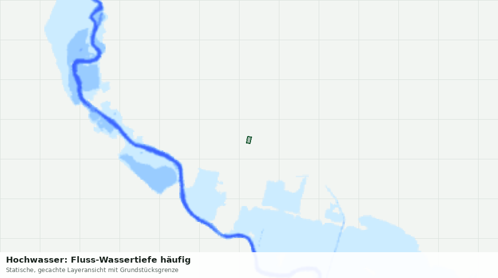 Statische Kartenansicht: Hochwasser: Fluss-Wassertiefe häufig