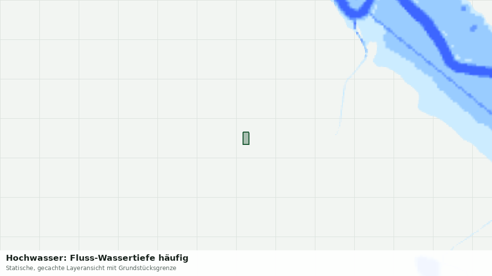 Statische Kartenansicht: Hochwasser: Fluss-Wassertiefe häufig