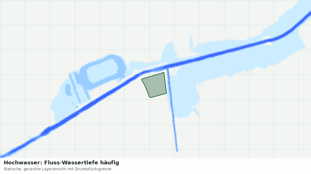 Statische Kartenansicht: Hochwasser: Fluss-Wassertiefe häufig
