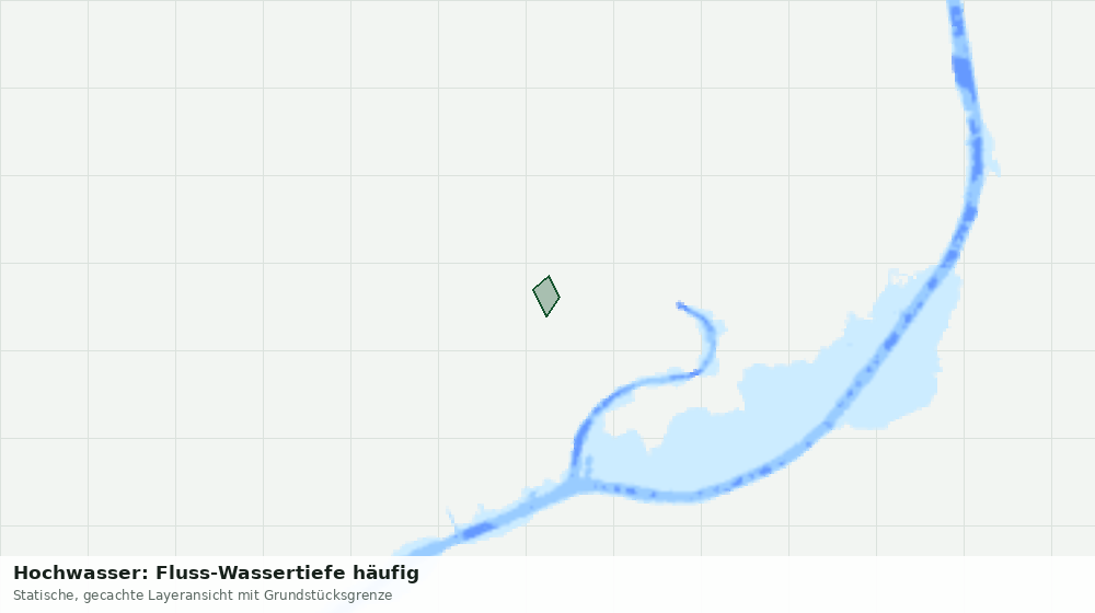 Statische Kartenansicht: Hochwasser: Fluss-Wassertiefe häufig
