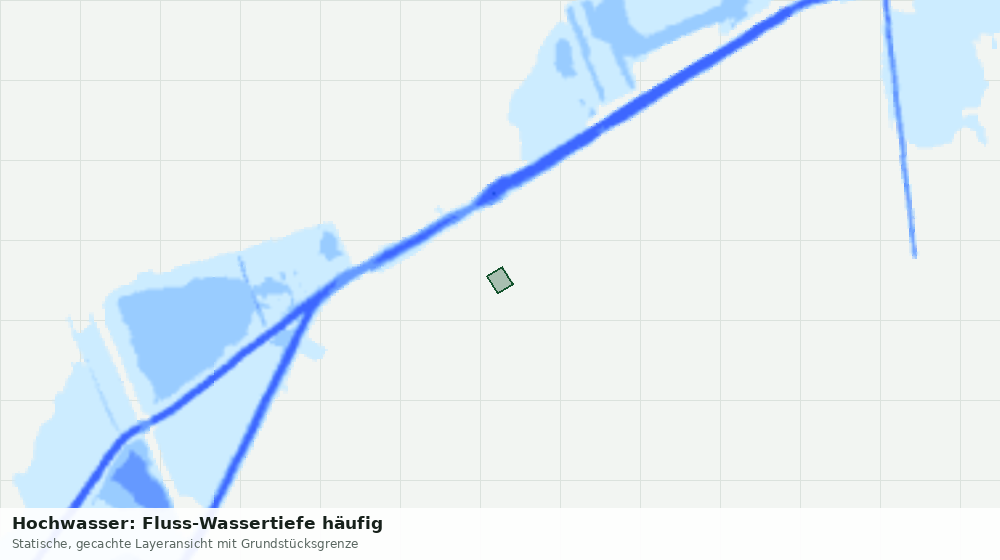 Statische Kartenansicht: Hochwasser: Fluss-Wassertiefe häufig