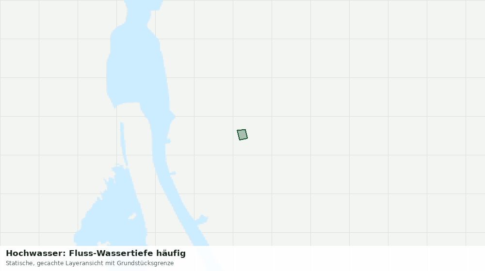 Statische Kartenansicht: Hochwasser: Fluss-Wassertiefe häufig