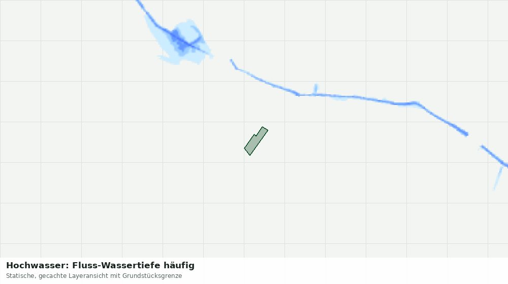 Statische Kartenansicht: Hochwasser: Fluss-Wassertiefe häufig