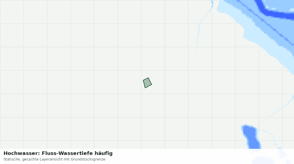 Statische Kartenansicht: Hochwasser: Fluss-Wassertiefe häufig