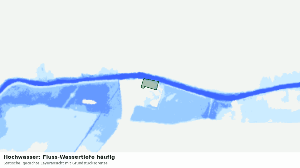 Statische Kartenansicht: Hochwasser: Fluss-Wassertiefe häufig