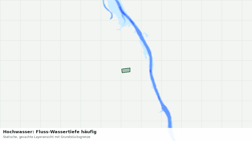 Statische Kartenansicht: Hochwasser: Fluss-Wassertiefe häufig