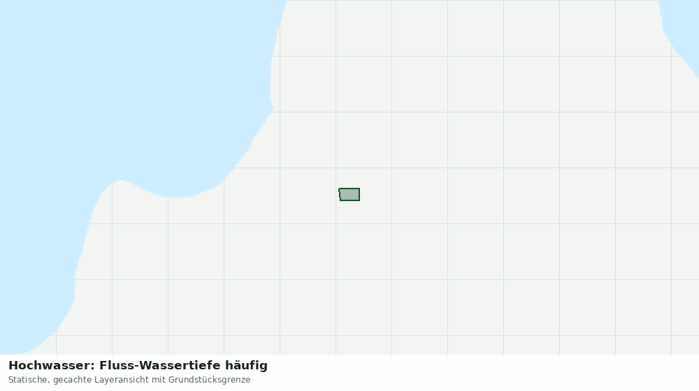 Statische Kartenansicht: Hochwasser: Fluss-Wassertiefe häufig