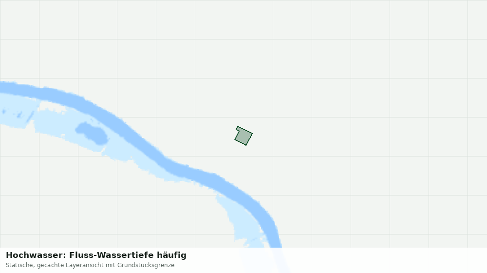 Statische Kartenansicht: Hochwasser: Fluss-Wassertiefe häufig