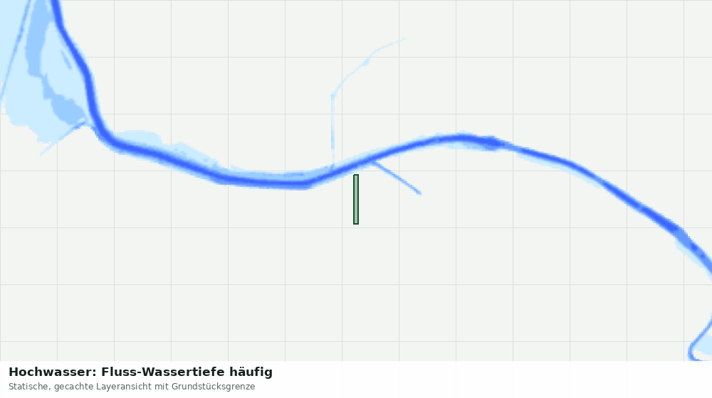 Statische Kartenansicht: Hochwasser: Fluss-Wassertiefe häufig