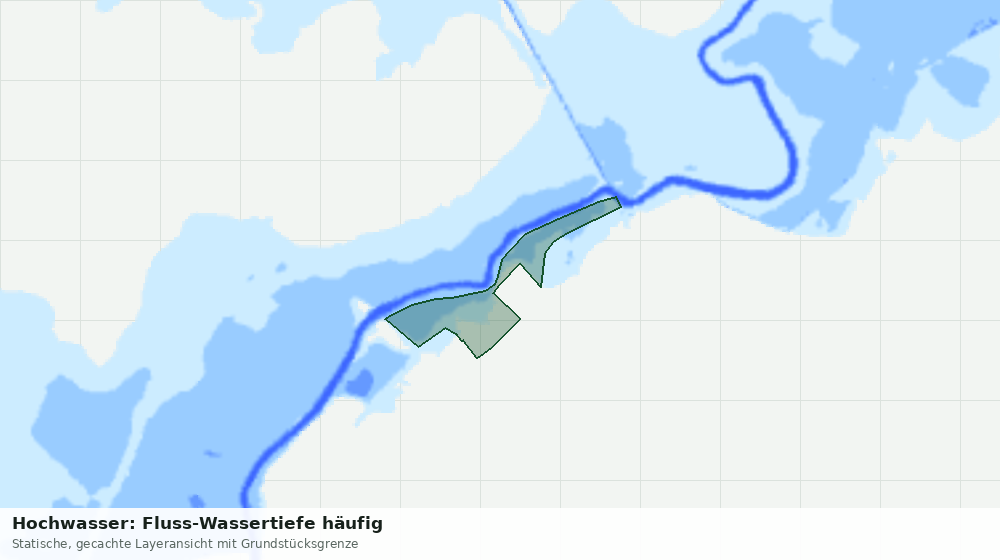Statische Kartenansicht: Hochwasser: Fluss-Wassertiefe häufig