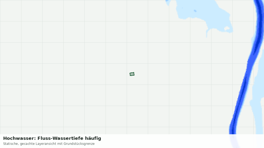 Statische Kartenansicht: Hochwasser: Fluss-Wassertiefe häufig