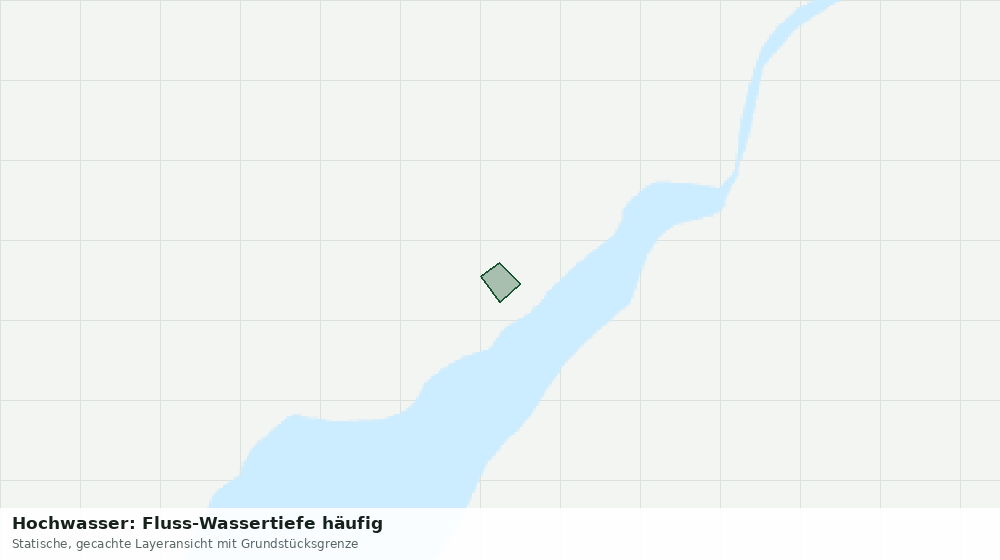 Statische Kartenansicht: Hochwasser: Fluss-Wassertiefe häufig