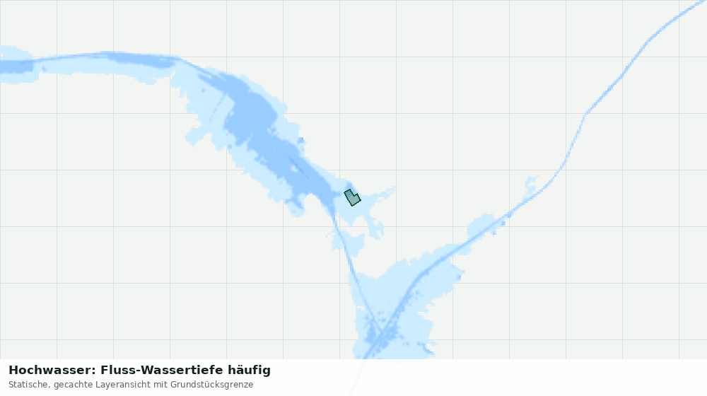 Statische Kartenansicht: Hochwasser: Fluss-Wassertiefe häufig