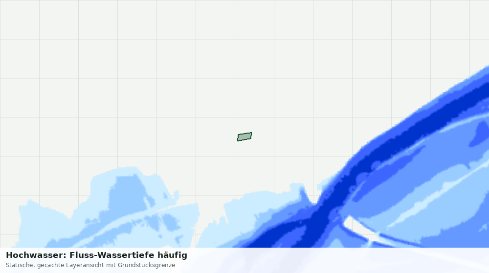Statische Kartenansicht: Hochwasser: Fluss-Wassertiefe häufig