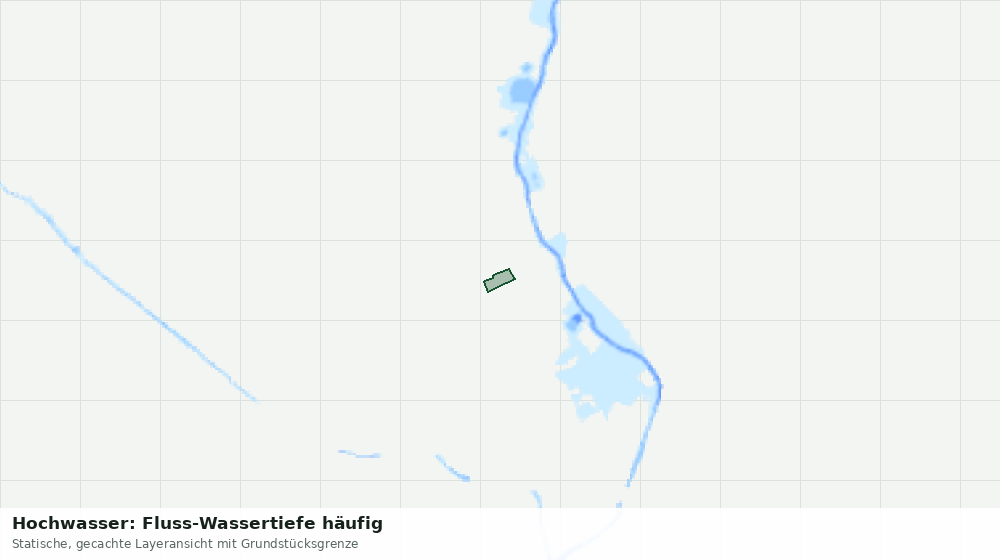 Statische Kartenansicht: Hochwasser: Fluss-Wassertiefe häufig