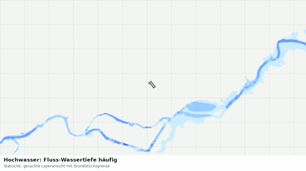 Statische Kartenansicht: Hochwasser: Fluss-Wassertiefe häufig
