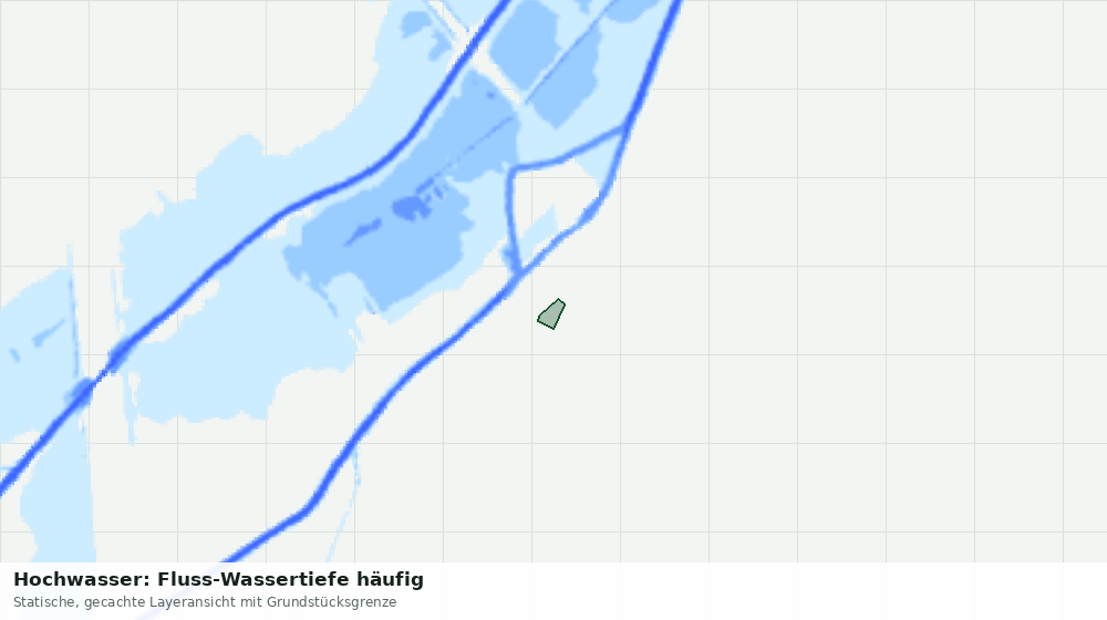 Statische Kartenansicht: Hochwasser: Fluss-Wassertiefe häufig