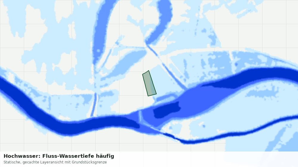 Statische Kartenansicht: Hochwasser: Fluss-Wassertiefe häufig