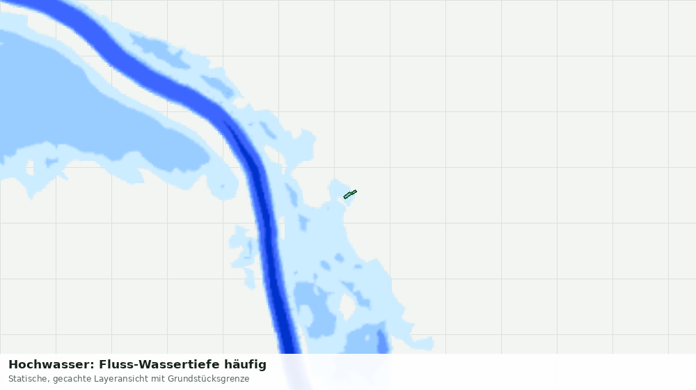 Statische Kartenansicht: Hochwasser: Fluss-Wassertiefe häufig
