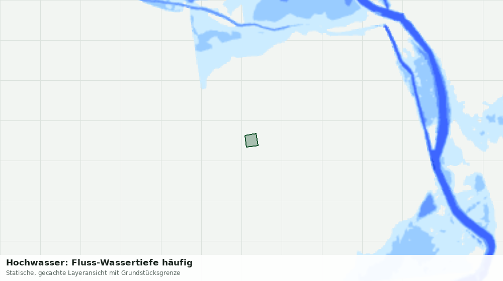 Statische Kartenansicht: Hochwasser: Fluss-Wassertiefe häufig