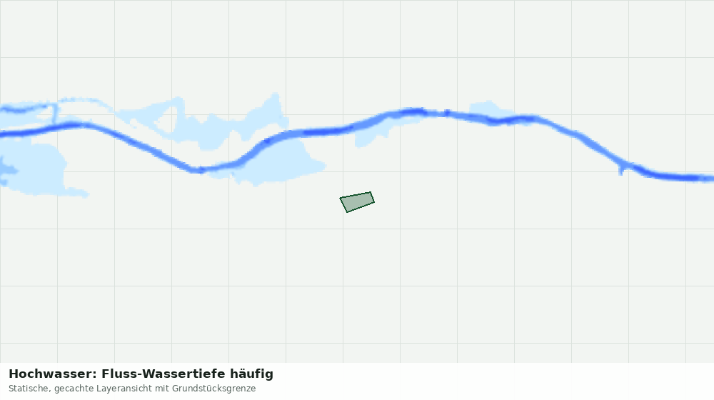 Statische Kartenansicht: Hochwasser: Fluss-Wassertiefe häufig