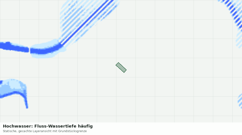Statische Kartenansicht: Hochwasser: Fluss-Wassertiefe häufig