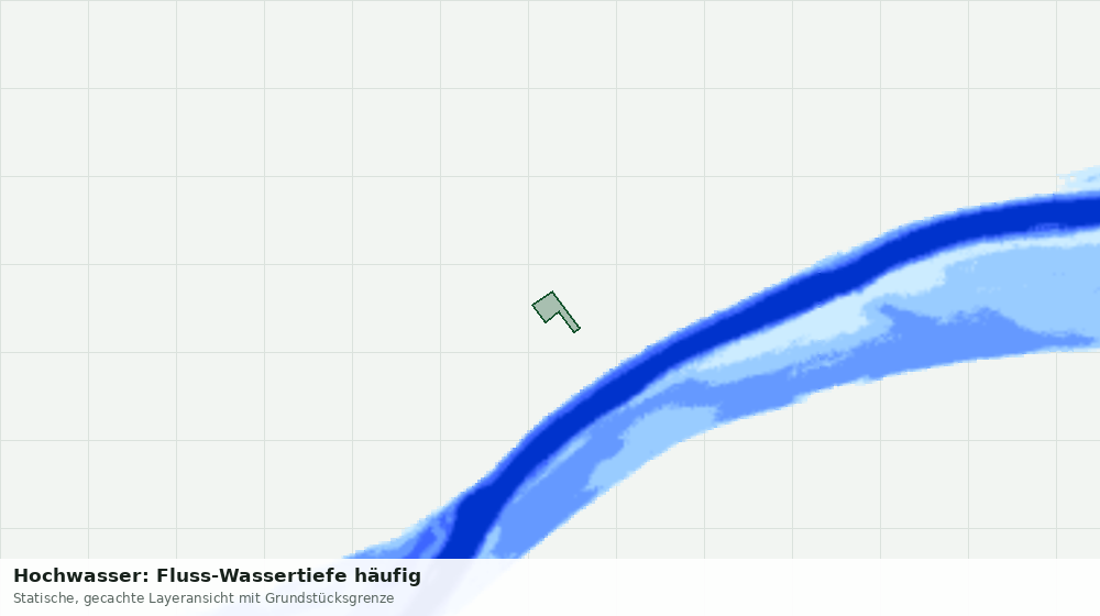 Statische Kartenansicht: Hochwasser: Fluss-Wassertiefe häufig