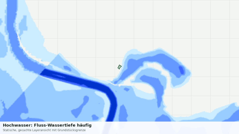 Statische Kartenansicht: Hochwasser: Fluss-Wassertiefe häufig