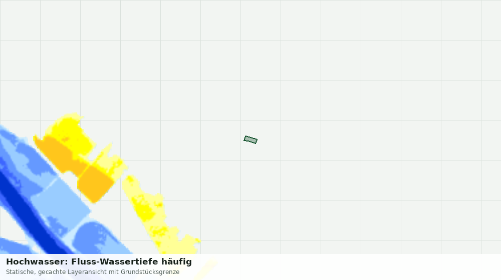 Statische Kartenansicht: Hochwasser: Fluss-Wassertiefe häufig