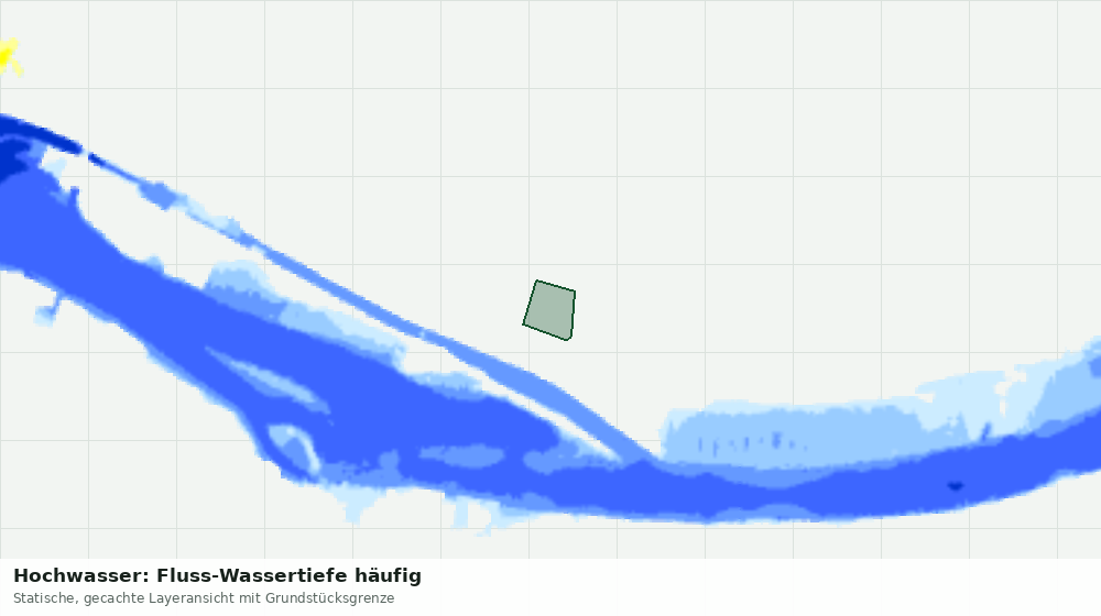 Statische Kartenansicht: Hochwasser: Fluss-Wassertiefe häufig