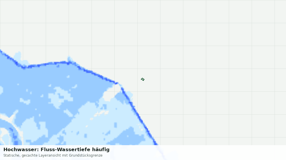Statische Kartenansicht: Hochwasser: Fluss-Wassertiefe häufig