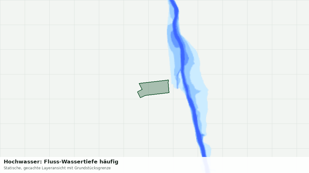 Statische Kartenansicht: Hochwasser: Fluss-Wassertiefe häufig