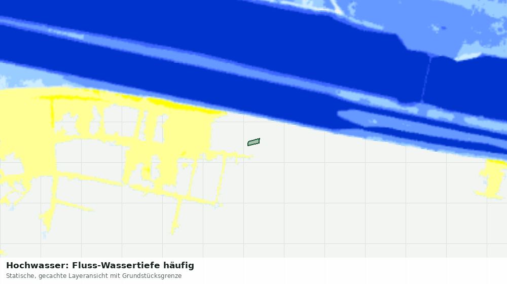 Statische Kartenansicht: Hochwasser: Fluss-Wassertiefe häufig