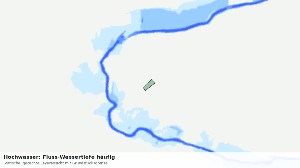 Statische Kartenansicht: Hochwasser: Fluss-Wassertiefe häufig