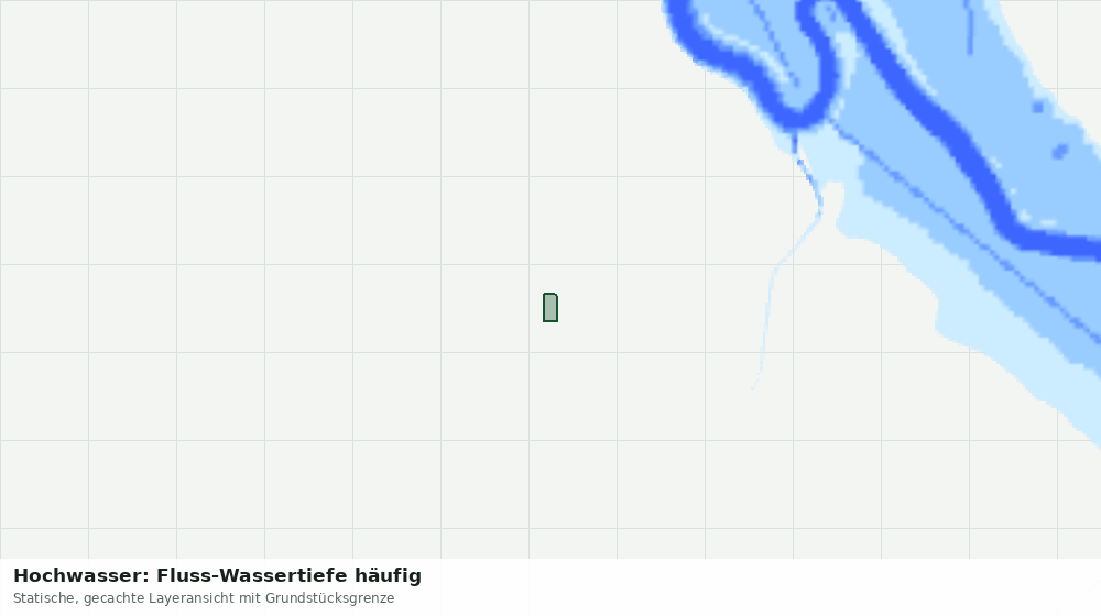 Statische Kartenansicht: Hochwasser: Fluss-Wassertiefe häufig