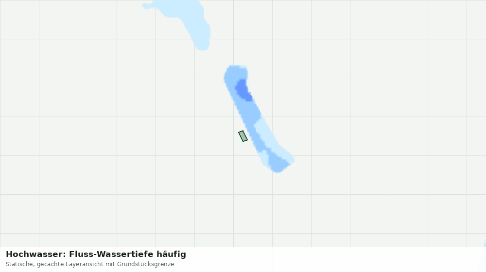 Statische Kartenansicht: Hochwasser: Fluss-Wassertiefe häufig