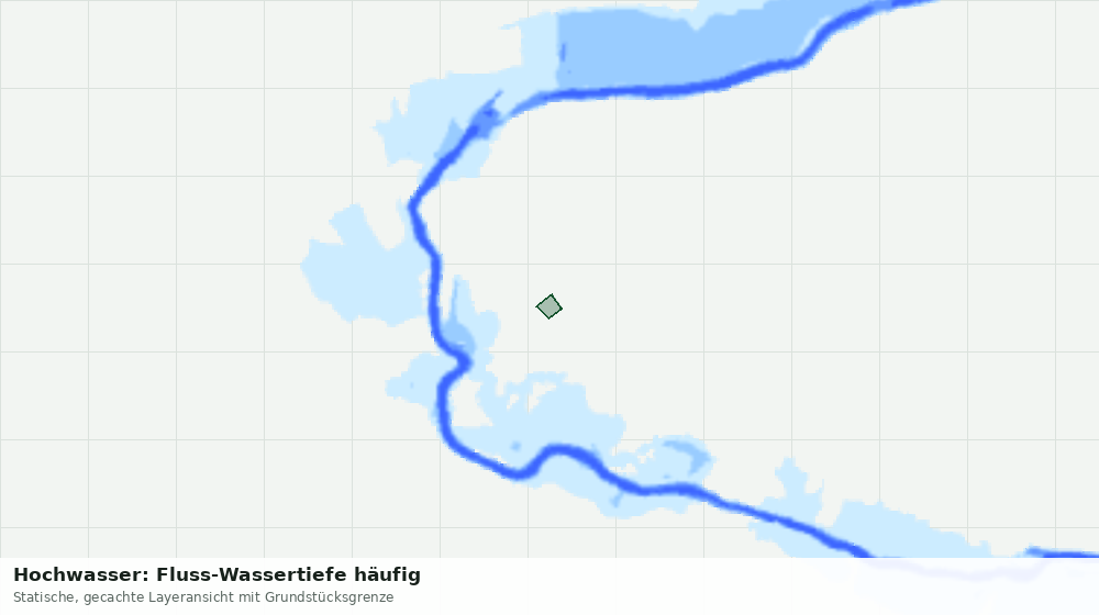 Statische Kartenansicht: Hochwasser: Fluss-Wassertiefe häufig