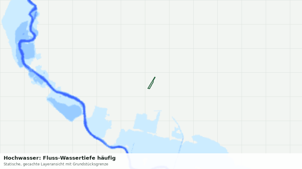 Statische Kartenansicht: Hochwasser: Fluss-Wassertiefe häufig