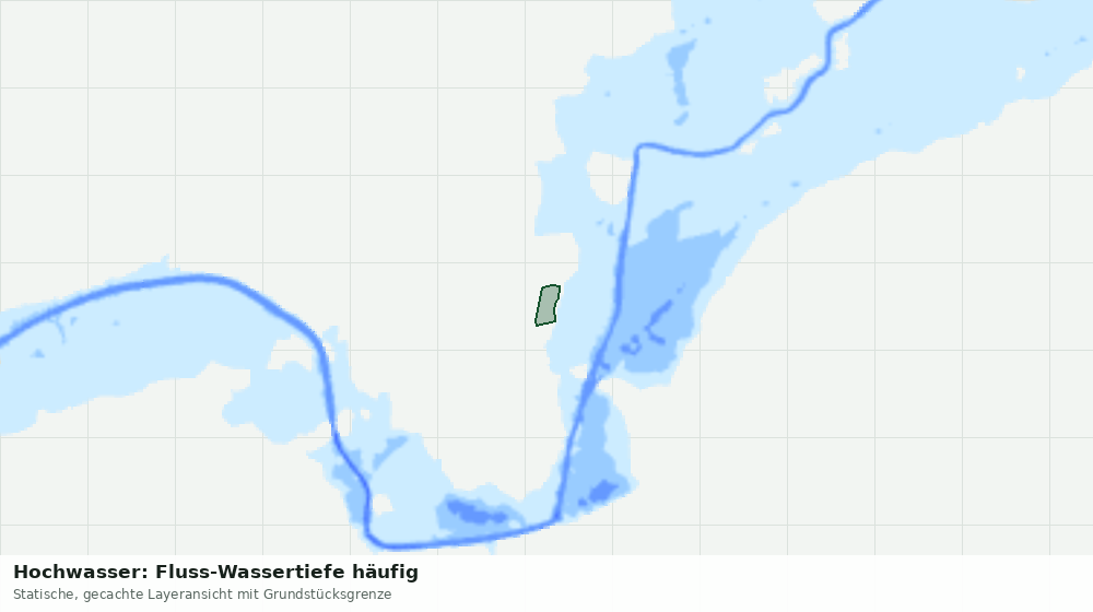 Statische Kartenansicht: Hochwasser: Fluss-Wassertiefe häufig