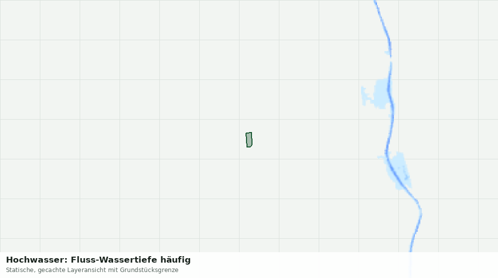Statische Kartenansicht: Hochwasser: Fluss-Wassertiefe häufig