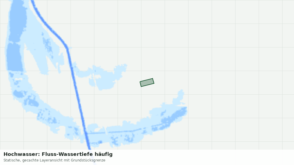 Statische Kartenansicht: Hochwasser: Fluss-Wassertiefe häufig