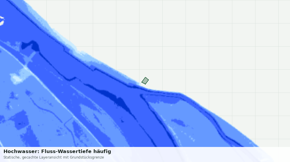 Statische Kartenansicht: Hochwasser: Fluss-Wassertiefe häufig