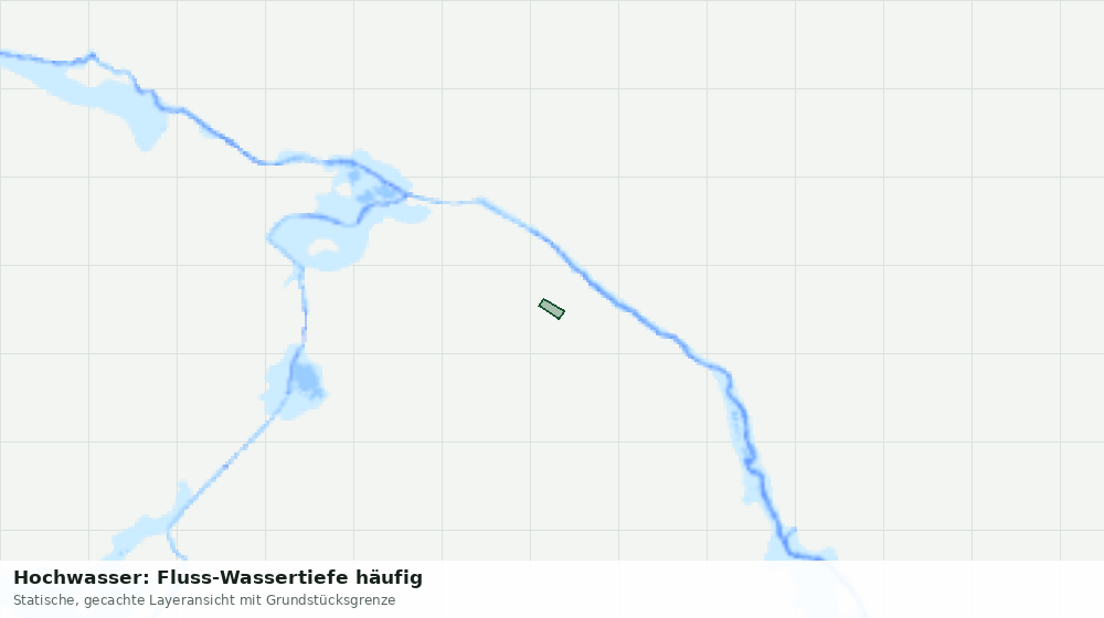 Statische Kartenansicht: Hochwasser: Fluss-Wassertiefe häufig