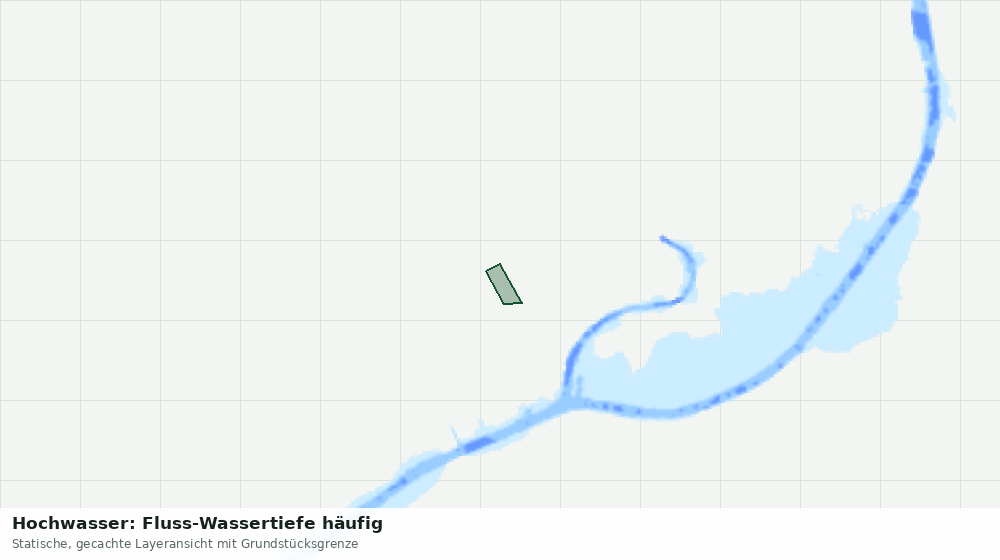 Statische Kartenansicht: Hochwasser: Fluss-Wassertiefe häufig