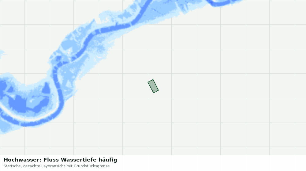 Statische Kartenansicht: Hochwasser: Fluss-Wassertiefe häufig