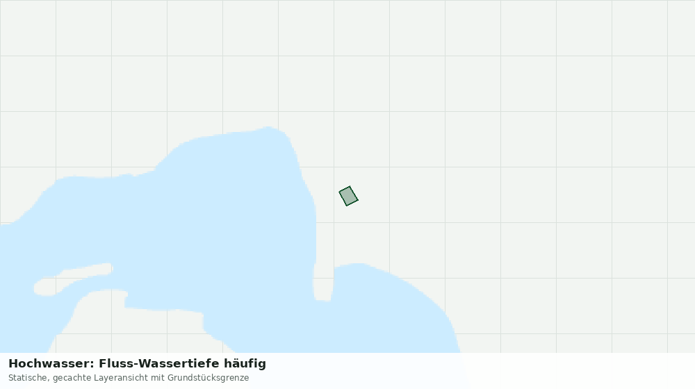 Statische Kartenansicht: Hochwasser: Fluss-Wassertiefe häufig